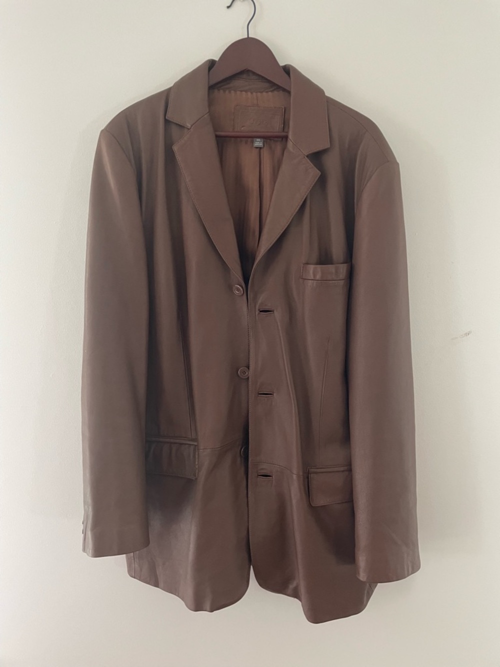 Apt. 9 Brown Tan Leather Jacket